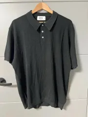 半袖ニット ポロ M ユニセックス