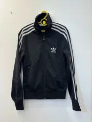 85) adidas 07s トレフォイル ブラック トラックジャージ