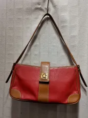 ヴィンテージ レッド ブラウン ショルダーバッグ