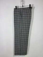 チェック柄 レディース ウール スラックス ズボン 77
