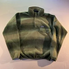 11FW パタゴニア Synchilla スナップ-T オリーブ/グリーン メキシコ