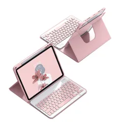 新品 横／縦両方対応 2025 iPad A16 第11世代 キーボード ケース 360度 回転可能 2022 iPad 10 第10世代 ケース 取り外し可能 Bluetooth ワイヤレス キーボード 軽量 分離式 透明 カバー 可愛い ペン収納 カラーキ