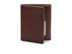 ボスカ メンズ アクセサリー 財布 Bosca Dolce Collection Double ID Trifold Dark Brown ブラウン