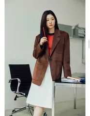 on&on オンアンドオン スウェード ジャケット ブラウン (着用数3回)