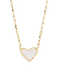 ケンドラスコット レディース アクセサリー ネックレス・チョーカー・ペンダントトップ レース Kendra Scott Ari Heart Statement Short Pendant Necklace Gold Ivory Moth アイボリー