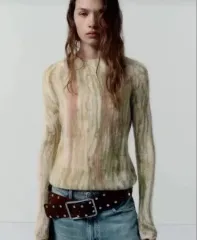 ザラ タイダイ ウール ブレンド ニット S 1回 着用