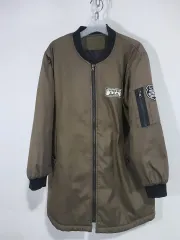 ヴィンテージ ロング MA-1 ブルゾン ジャケット カーキ