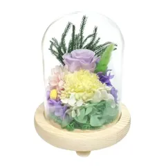 新品 東海製蝋 ガラスドームアレンジメント 真帆 C37020