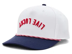 ブラックローバー メンズ アクセサリー 帽子 ダウン Black Clover Upside Down Luck 9 Adjustable Hat RedWhiteBlue ホワイトのサムネイル