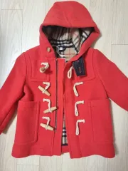 バーバリー キッズ レッド ダッフルコート