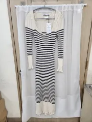 (新品) ザラ ストライプ ロング ニット ONE PIECE