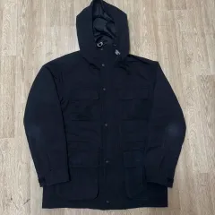 ユニクロ メンズ コットン フード マウンテンパーカー アウター L/100