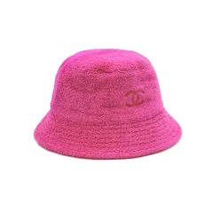 M CHANEL CCロゴ バケットハット ピンク B0909C098