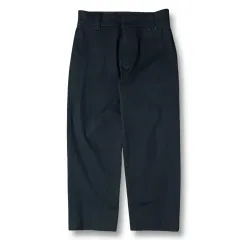 (34) システム ネイビー ワイド デザインテープ コットン パンツ カジュアルフィット