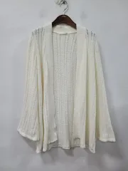 ジェラートピケ アイボリー カーディガン