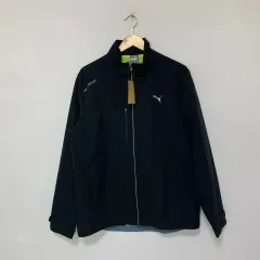プーマ PUMA ブラック ウィンドブレーカー ジャケット ヴィンテージ スポーツウェア XL