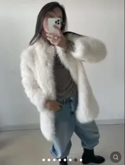 (実物画像あり出品)ジーン、柔らかいファージャケット