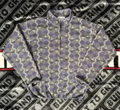 コロンビア 1/4 Zip フリース プルオーバー パープル & ライト グリーン