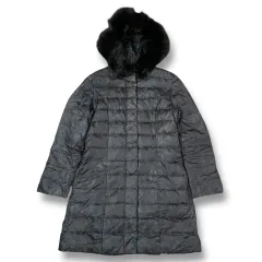 クレージュ フード ファー 軽量 ダウン