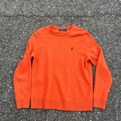 ポロ ラルフローレン オレンジ ニット セーター
