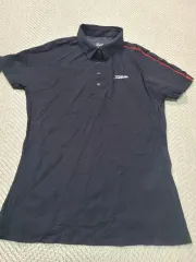 85) タイトリスト ブラック 半袖 カラーTシャツ