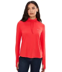 コロンビア レディース アウター パーカー・スウェット Columbia Sun Trek Hoodie II Poppy Red レッドのサムネイル