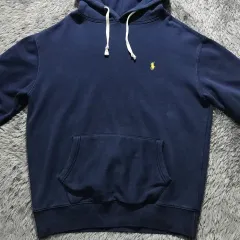 L ユニセックス @ ポロ (POLO) ラルフローレン 起毛 フード付きTシャツ/@53