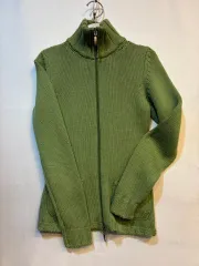 ブライダン LARA&CO ララアンドコ ウール フルジップアップ ニットカーディガン 44-55サイズ