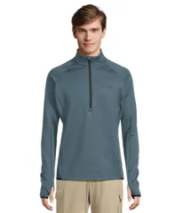 コロンビア メンズ アウター コート ハーフジップ Columbia Crystal Leaf OmniHeat Helix Half Zip EverblueBlack ブラック