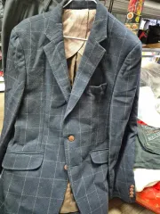 チェック柄 メンズ ジャケット ネイビー 110 未使用品