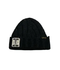 ディズニー ミッキーマウス ブラック ニット ビーニー 帽子