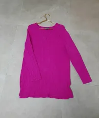 POLO RALPH LAUREN ポロラルフローレン ケーブル編み ピンク Vネック ニット 1X 日本 ヴィンテージ 森ガール ギャル 姫ギャル ロリス