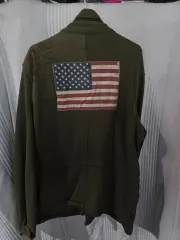 ポロ ラルフローレン デニムアンドサプライ 星条旗 マウンテンパーカー カーキ