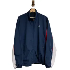 ミズノ ネイビー ウィンドブレーカー アウター L