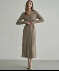 新品/当日発送/送料無料 RRL Vネック ケーブル編み ロング ワンピース