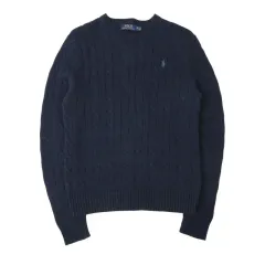 ポロラルフローレン ネイビー ケーブル ニット セーター
