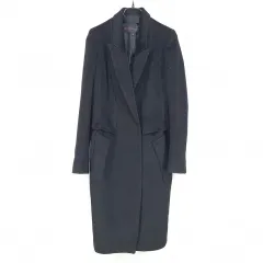 オブジェ レディース hedn 2ボタン カシミア ウールコート ブラック82 (HU41754)