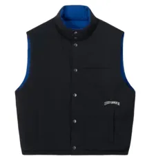 (XL) STUSSY リバーシブル ダウン ウォークギア ベスト ブルー