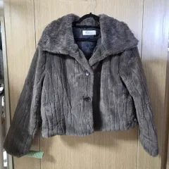 新品 フェイクファー ジャケット カーディガン free