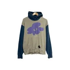 95 PUMA プーマ ＰＵＭＡ ＰＡＭ フラワー プリンティング ウォッシュ プルオーバー フードTシャツ