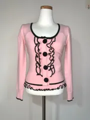 イングニ ピンク フリル ニット カーディガン セット ラブリー姫ギャルstcジンリ Ping SEIKO