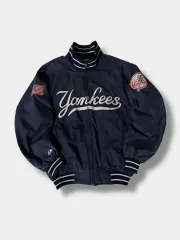 マジェスティック オーバーサイズ 90s ニューヨークヤンキース ベースボール ブルゾン ジャケット