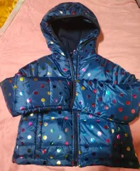 女の子 水玉 ダウン XS (4-5歳) タグ付き新品