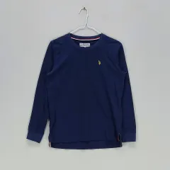 U.S. POLO ASSN. レディース90 ラウンドTシャツ 2020春 秋 ネイビー 01658