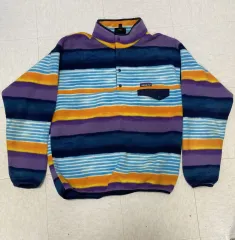 17FW パタゴニア Synchilla（シンチラ）スナップ-T フリース マルチ COLOR ストライプ