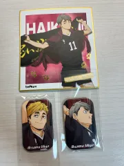 ハイキュー 宮 侑 治 色紙 スクエア 缶バッジ まとめ