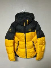 K2 ブラック/イェロー グースダウン アウター