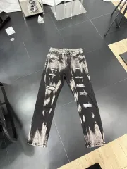 ブラック ウォッシュ ダメージ デニム