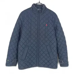 POLO RALPH LAUREN（ポロラルフローレン）ジュニア キルティング ジップアップ ジャケット ネイビー M（10-12） (HU41735)