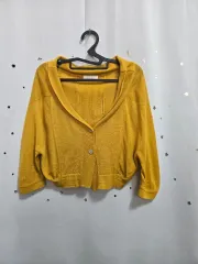 SJSJ マスタード ショート カーディガン 90